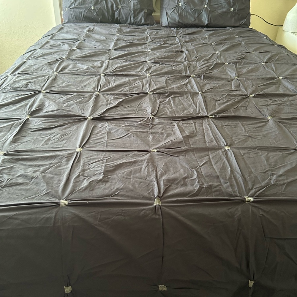 Aje Gray Textured Duvet Cover Luxurious Bedding